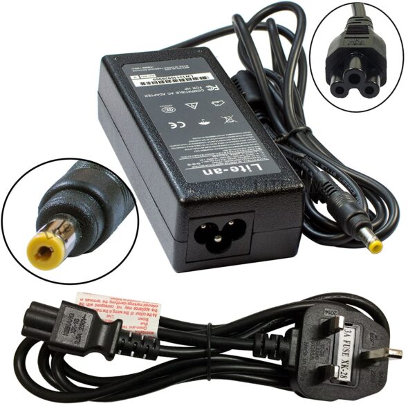 Cargador HP 65W punta amarilla
