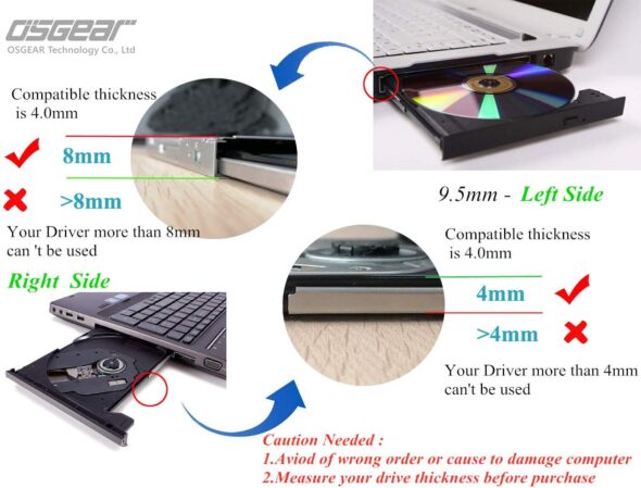 DVD Ultra Slim SATA Interno de 9,5 mm - Imagen 3